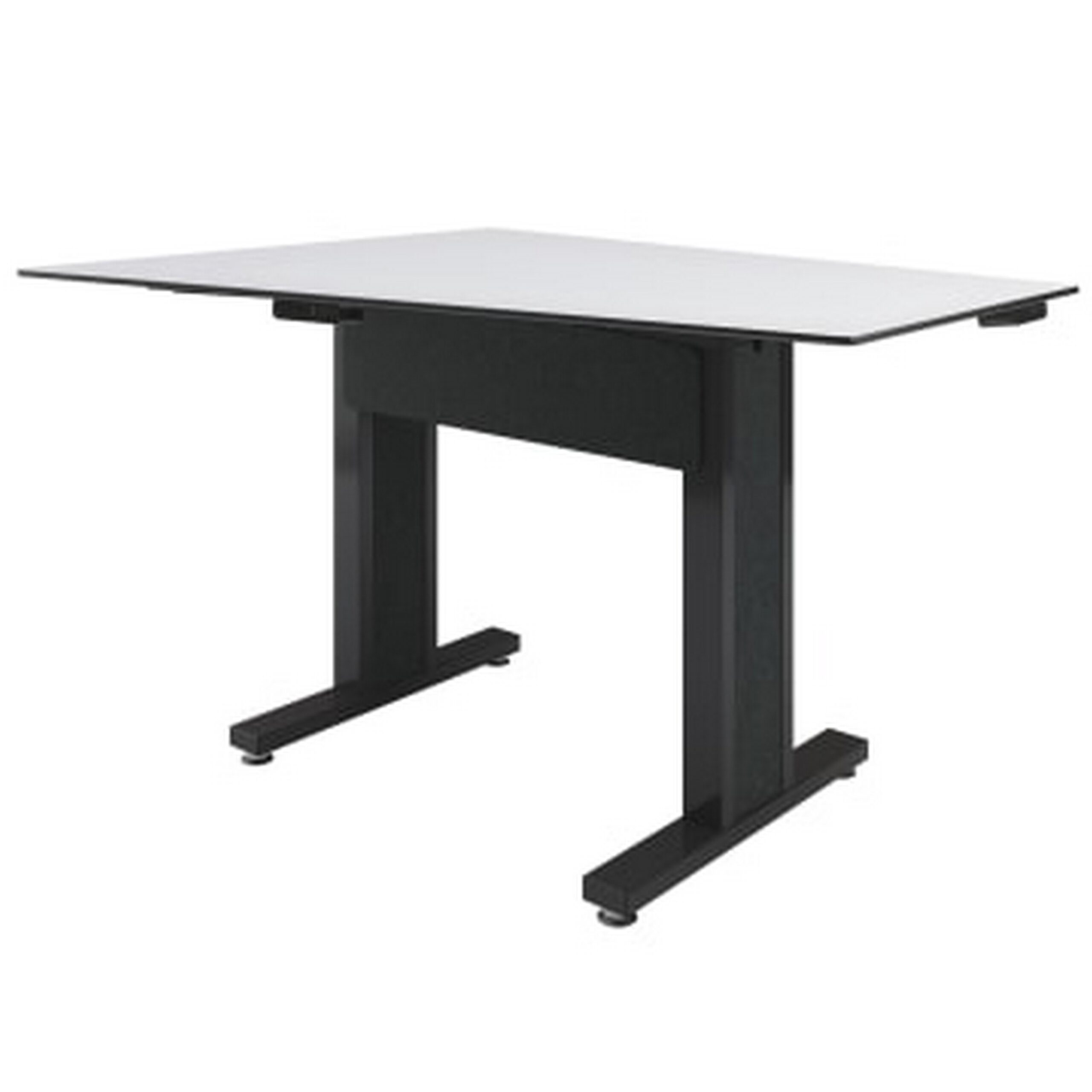 Middle Atlantic 38-Inch Dark Finish Counter Height 3-Person Angle Table